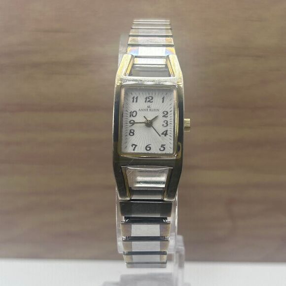 Anne Klein Two Tone Silver and Gold White Dial Quartz Analog Ladies Watch - Picture 4 of 6